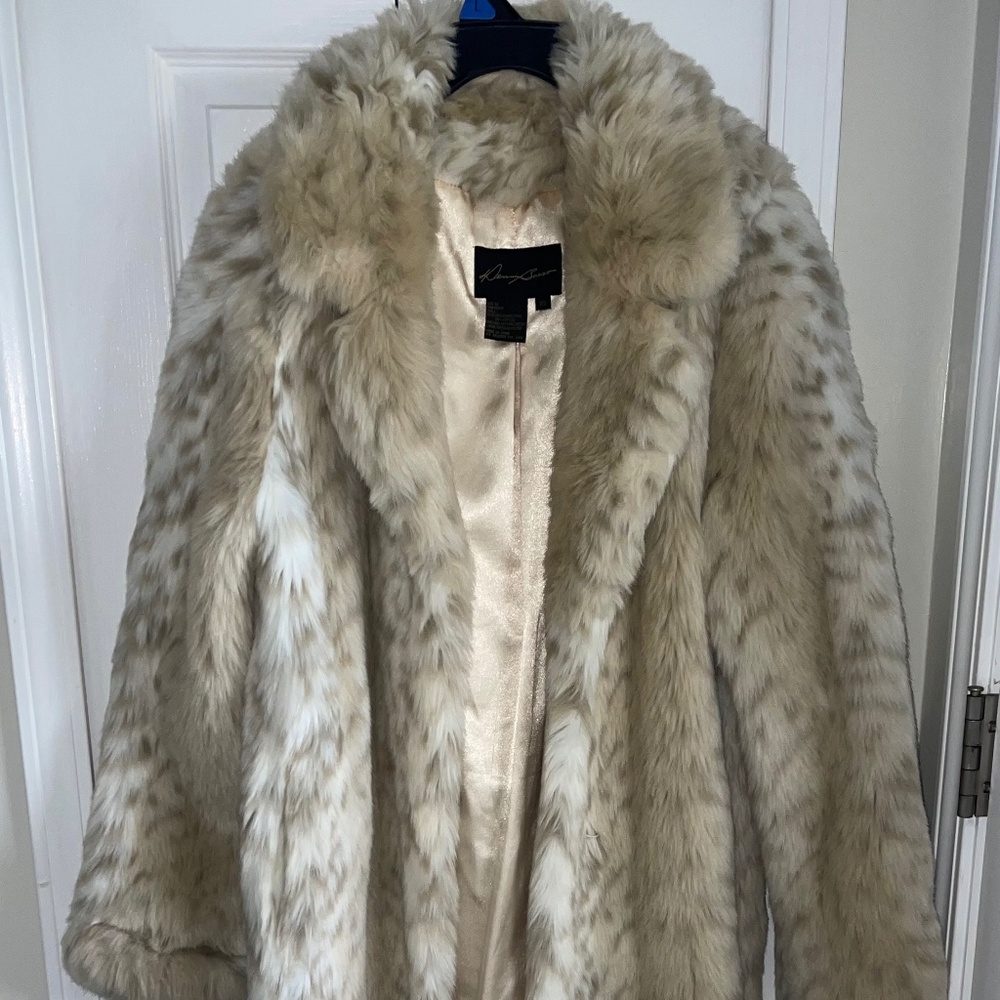 Dennis Basso Faux Fur Coat XS